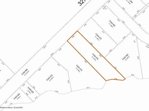 Plan (croquis) - Route 329, Saint-Donat, QC 