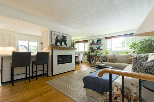 291 Appleby Road, Hamilton, ON - Indoor Photo Showing Living Room With Fireplace