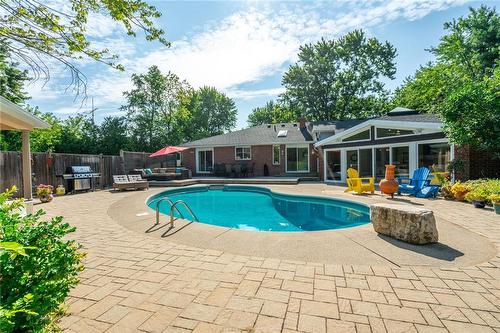 2159 Britannia Road, Burlington, ON - Outdoor With In Ground Pool