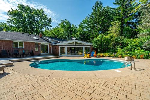 2159 Britannia Road, Burlington, ON - Outdoor With In Ground Pool With Backyard With Exterior