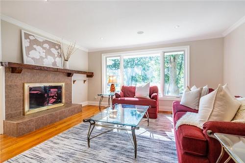 2159 Britannia Road, Burlington, ON - Indoor Photo Showing Living Room With Fireplace