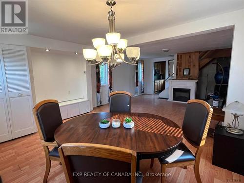 161 Middleton Avenue, Timmins (Timmins South - East), ON - Indoor Photo Showing Dining Room With Fireplace