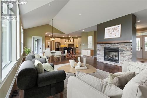 150 Saffron, Irishtown, NB - Indoor Photo Showing Living Room With Fireplace