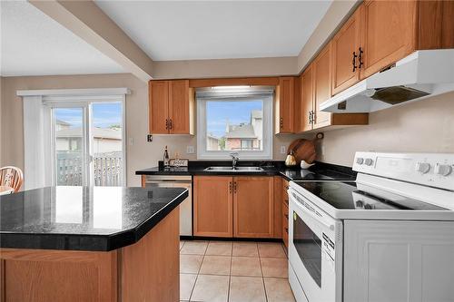 736 Templemead Drive, Hamilton, ON - Indoor Photo Showing Kitchen With Double Sink