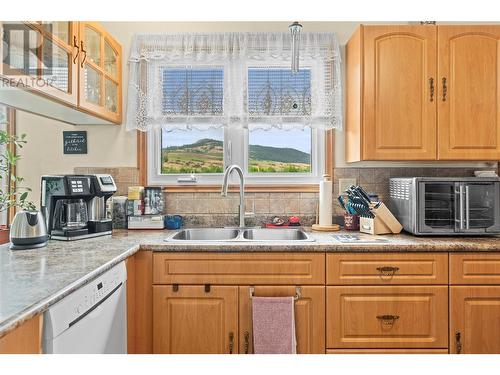 5620 South Vernon Bay, Vernon, BC - Indoor Photo Showing Kitchen With Double Sink