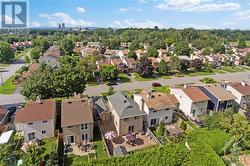 Backyard drone view - notice the garage access from the backyard. - 