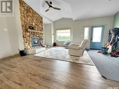 New Stockholm Acreage, Fertile Belt Rm No. 183, SK - Indoor Photo Showing Living Room With Fireplace