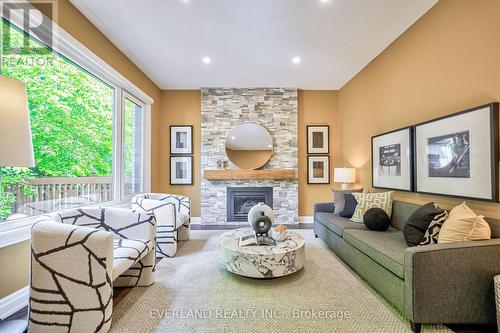 6 Lailey Crescent, Toronto (Willowdale East), ON - Indoor Photo Showing Living Room With Fireplace