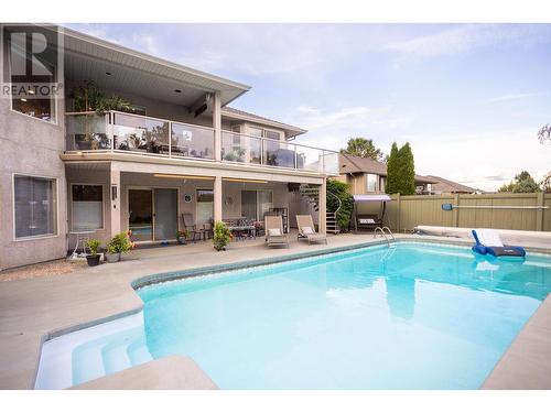 897 Westview Way, Kelowna, BC - Outdoor With In Ground Pool With Deck Patio Veranda With Backyard