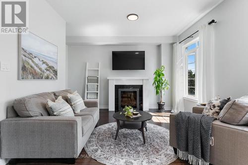 10 - 215 Dundas Street E, Hamilton (Waterdown), ON - Indoor Photo Showing Living Room With Fireplace