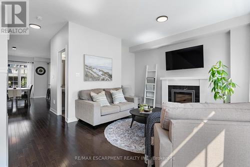 10 - 215 Dundas Street E, Hamilton (Waterdown), ON - Indoor Photo Showing Living Room With Fireplace