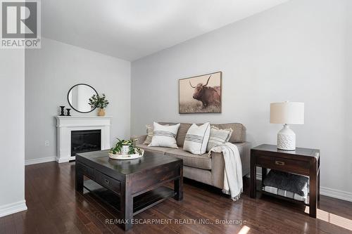 10 - 215 Dundas Street E, Hamilton (Waterdown), ON - Indoor Photo Showing Living Room With Fireplace