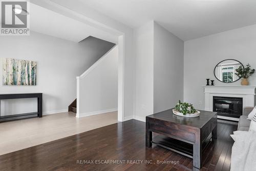 10 - 215 Dundas Street E, Hamilton (Waterdown), ON - Indoor Photo Showing Living Room With Fireplace