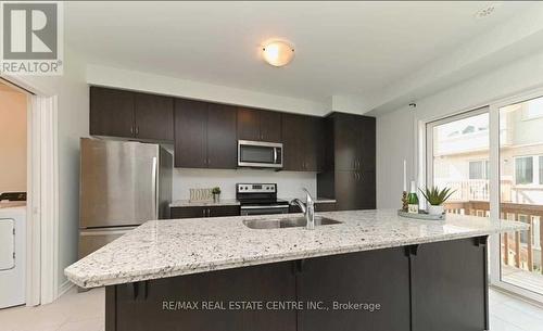 137 Borers Creek Crescent, Hamilton, ON - Indoor Photo Showing Kitchen With Stainless Steel Kitchen With Double Sink With Upgraded Kitchen