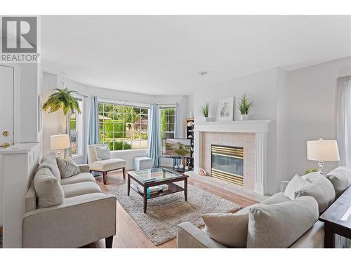 2250 Louie Drive Unit# 59, West Kelowna, BC - Indoor Photo Showing Living Room With Fireplace