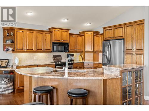 3373 Merlot Way, West Kelowna, BC - Indoor Photo Showing Kitchen With Double Sink