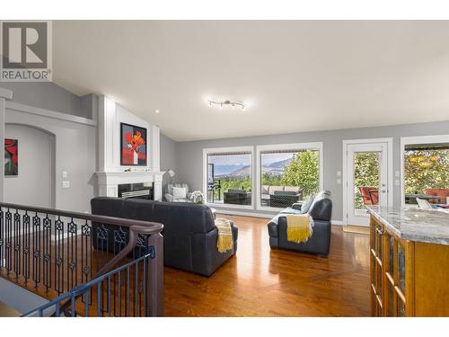 3373 Merlot Way, West Kelowna, BC - Indoor Photo Showing Living Room With Fireplace