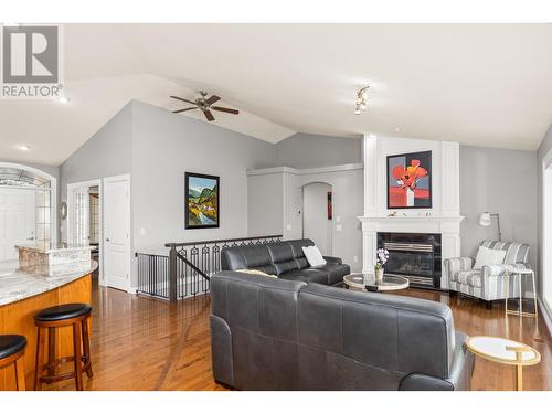 3373 Merlot Way, West Kelowna, BC - Indoor Photo Showing Living Room With Fireplace