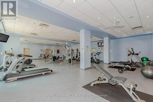 1710 - 215 Queen Street E, Brampton (Queen Street Corridor), ON - Indoor Photo Showing Gym Room