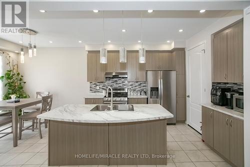 151 Robert Parkinson Drive, Brampton, ON - Indoor Photo Showing Kitchen With Double Sink With Upgraded Kitchen