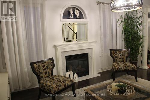 4617 Simmons Road W, Burlington (Alton), ON - Indoor Photo Showing Living Room With Fireplace