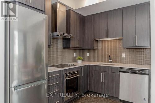 709 - 2093 Fairview Street, Burlington (Freeman), ON - Indoor Photo Showing Kitchen With Upgraded Kitchen