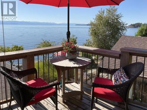 3265 Atrevida Road, Powell River, BC - Outdoor With Body Of Water With Deck Patio Veranda With View With Exterior