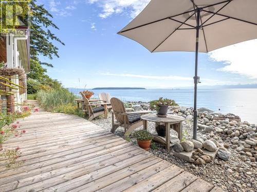 3265 Atrevida Road, Powell River, BC - Outdoor With Body Of Water With Deck Patio Veranda With Exterior