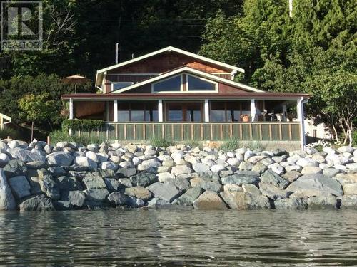 3265 Atrevida Road, Powell River, BC - Outdoor With Body Of Water With Deck Patio Veranda