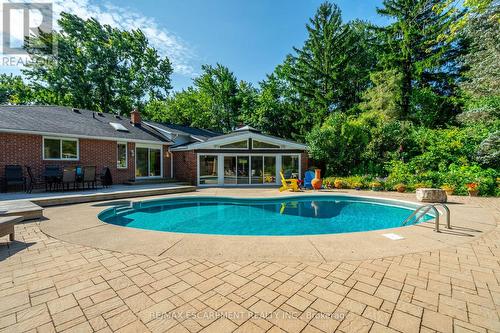 2159 Britannia Road, Burlington, ON - Outdoor With In Ground Pool With Backyard With Exterior