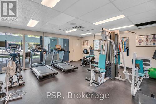 809 - 75 Ellen Street, Barrie (City Centre), ON - Indoor Photo Showing Gym Room