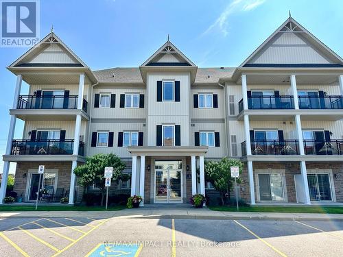 104 - 1 Sidney Lane, Clarington (Bowmanville), ON - Outdoor With Balcony With Facade