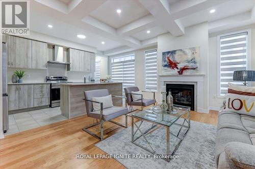 1 Waterfront Crescent, Whitby, ON - Indoor Photo Showing Living Room With Fireplace