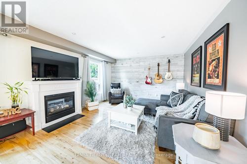 8 Nathan Avenue, Whitby (Brooklin), ON - Indoor Photo Showing Living Room With Fireplace