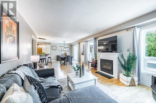 8 Nathan Avenue, Whitby (Brooklin), ON - Indoor Photo Showing Living Room With Fireplace