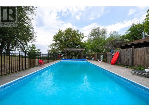 4242 De Roo Road, Vernon, BC - Outdoor With In Ground Pool With Backyard