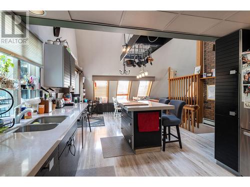 4242 De Roo Road, Vernon, BC - Indoor Photo Showing Kitchen With Double Sink