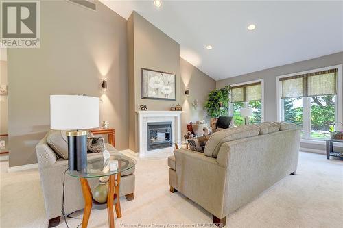 29 Golfview Drive, Kingsville, ON - Indoor Photo Showing Living Room With Fireplace