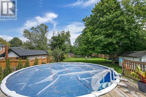 126 Adelaide Street N, Kawartha Lakes (Lindsay), ON - Outdoor With Above Ground Pool With Backyard