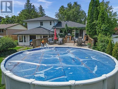 126 Adelaide Street N, Kawartha Lakes (Lindsay), ON - Outdoor With Above Ground Pool With Backyard