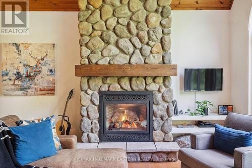 1719 River Road, Otonabee-South Monaghan, ON - Indoor Photo Showing Living Room With Fireplace