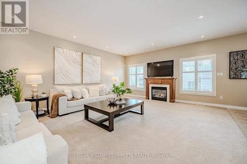 37 Moonbeam Drive, Hamilton (Kernighan), ON - Indoor Photo Showing Living Room With Fireplace