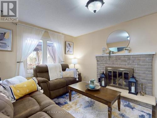 21 Bornholm Drive, Toronto (Rouge), ON - Indoor Photo Showing Living Room With Fireplace