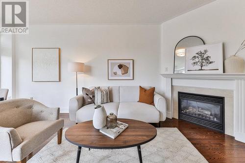 2032 Lakeshore Road W, Mississauga (Clarkson), ON - Indoor Photo Showing Living Room With Fireplace