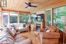 10 Kellington Point Road, Parry Sound, ON  - Indoor Photo Showing Living Room With Fireplace 