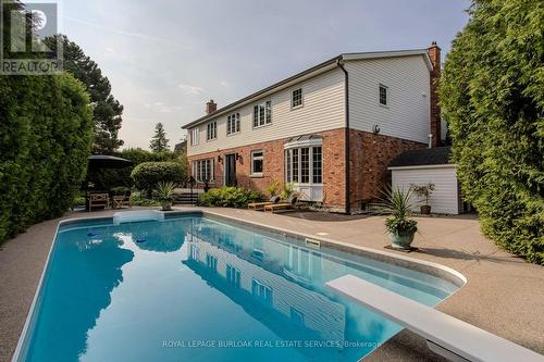 4016 Lantern Lane, Burlington (Shoreacres), ON - Outdoor With In Ground Pool