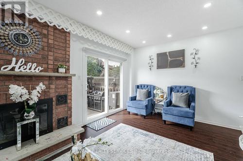 6 Sproule Drive, Brampton (Downtown Brampton), ON - Indoor Photo Showing Living Room With Fireplace