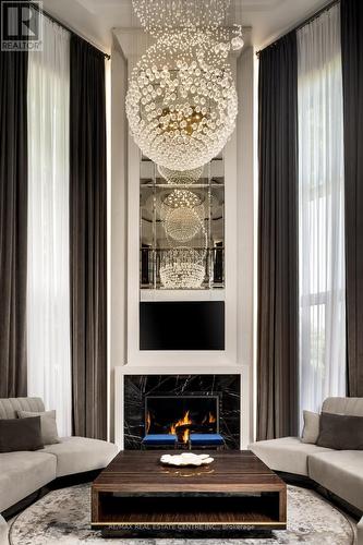 1214 Indian Road, Mississauga (Lorne Park), ON - Indoor Photo Showing Living Room With Fireplace