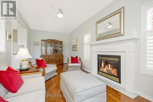 8 Meadowlark Drive, Halton Hills (Georgetown), ON - Indoor Photo Showing Living Room With Fireplace