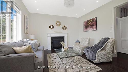 58 Masken Circle, Brampton (Northwest Brampton), ON - Indoor Photo Showing Living Room With Fireplace